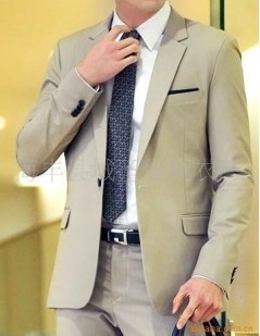 供应男式时尚单扣西装